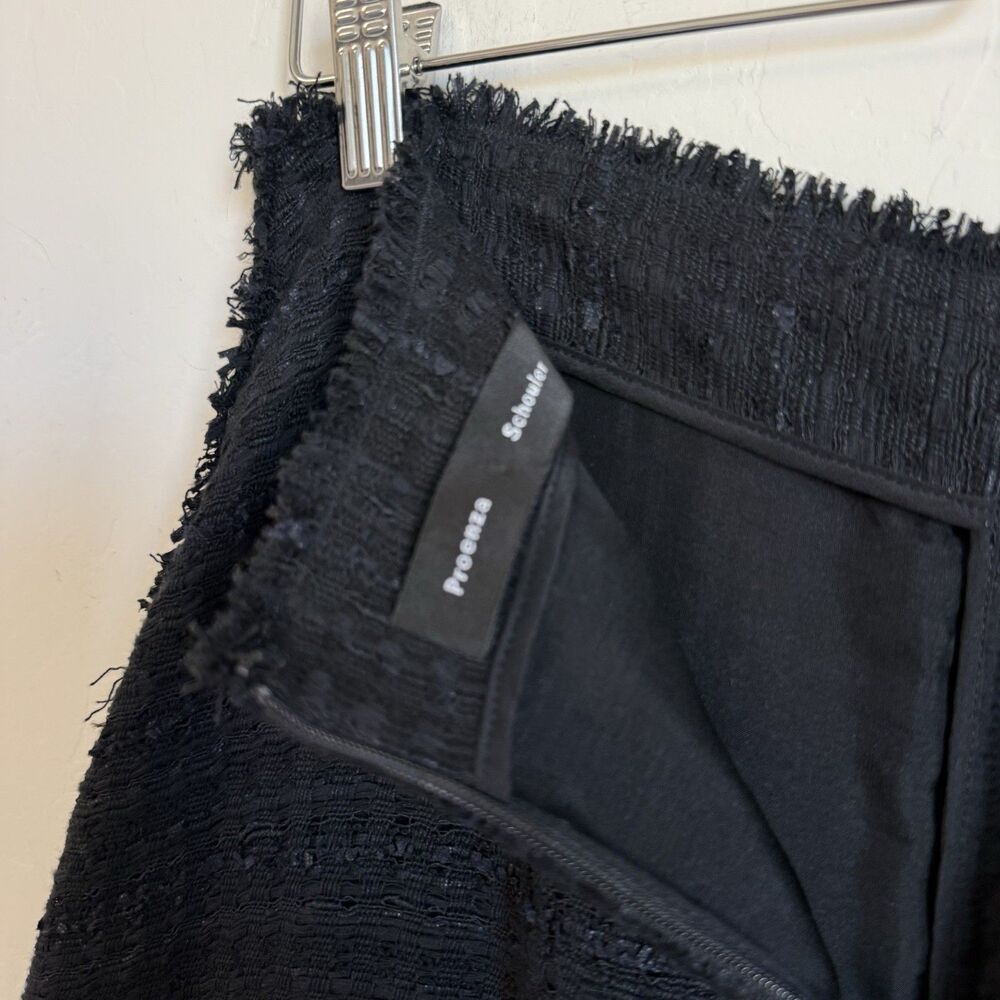 Proenza Schouler Size 8 Womens Tweed Woven A Line Asymmetric Midi Skirt Career - Picture 8 of 16